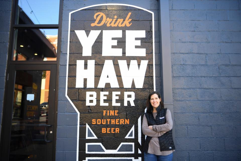 Yee-Haw Brewing Co. CEO Jennifer Podhajsky suggests starting with a milder version of the Nashville hot chicken and working your way to the spicy varieties.