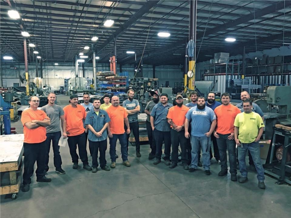 The Florence fabrications team for The Corken Steel Products Co.