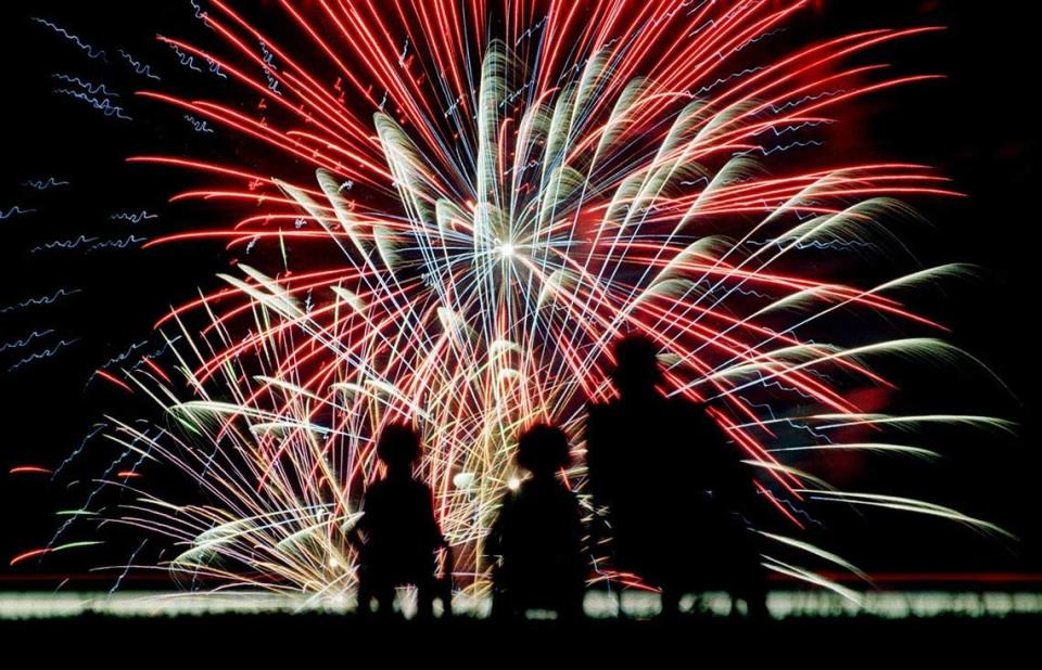 Fireworks will be on display throughout the Triangle for Fourth of July celebrations.