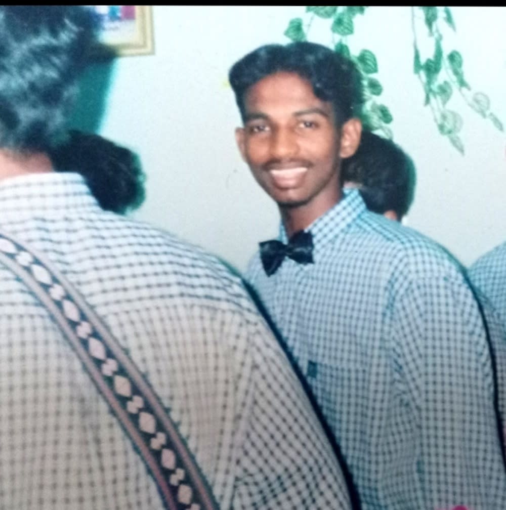 Pannir Selvam Pranthaman who is from Ipoh was scheduled to be executed on May 24, but has been given more time to challenge the death sentence. — Picture courtesy of Pannir Selvam’s family