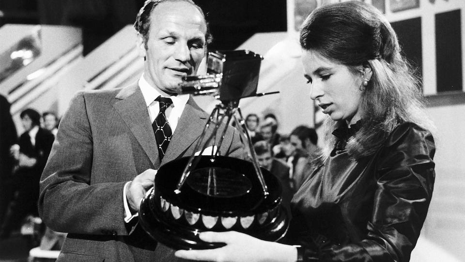 Princess Anne, daughter of Queen Elizabeth, with Former British Heavyweight boxing champion Henry Cooper. 15th December 1971.