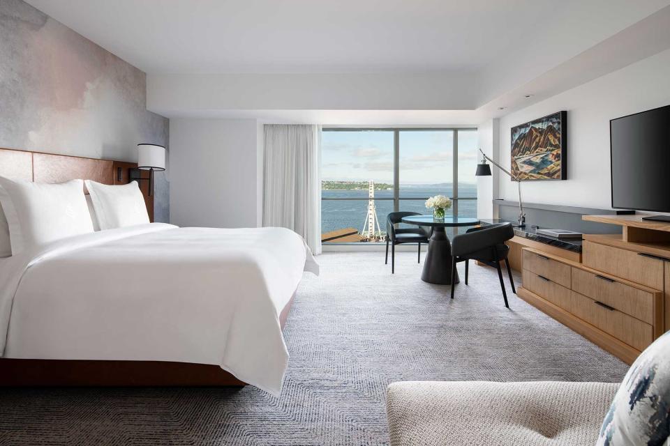 Deluxe Bay View Guest Room at Four Seasons Hotel Seattle