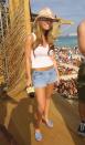 <p><em>TRL </em>Spring Break edition? According to Jessica Simpson, that calls for Daisy Dukes and a cowboy hat. </p>