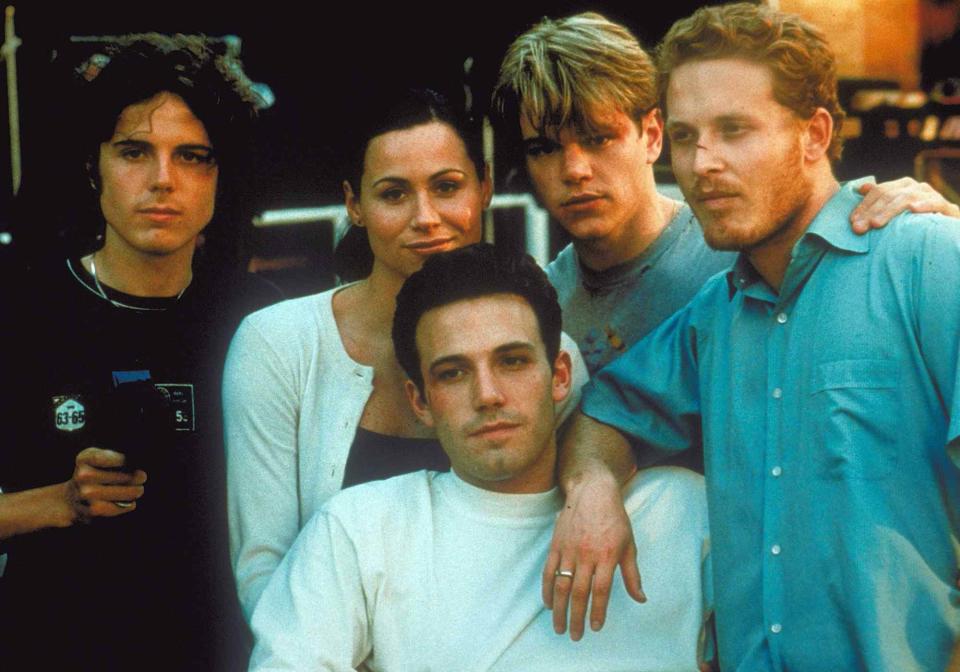 <p>Photo 12 / Alamy </p> Casey Affleck, Minnie Driver, Matt Damon, Ben Affleck and Cole Hauser in 