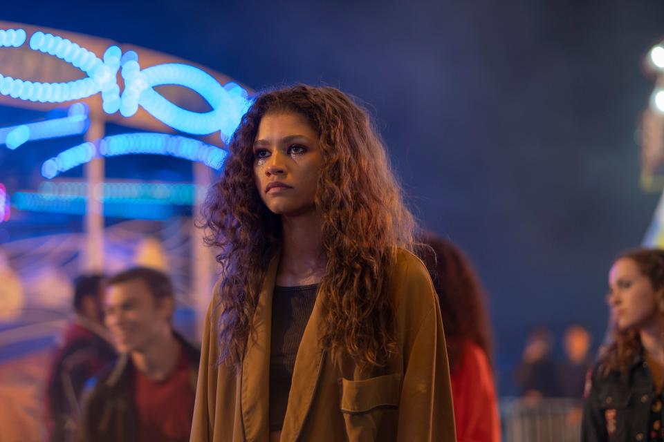 Zendaya’s portrayal as recovering drug addict Rue earned the actor her first Emmy awardSky