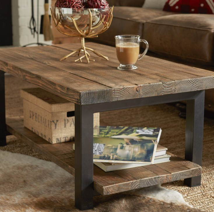 Veropeso 42” Wood/Metal Coffee Table (Photo: Wayfair)