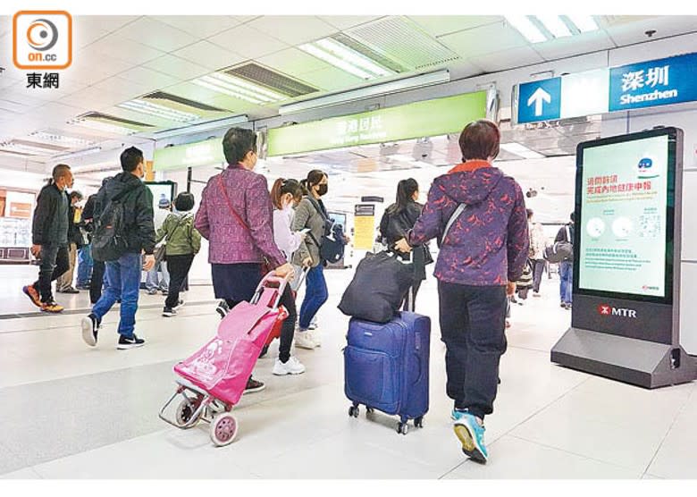 復常後，深圳出入境人次大增。