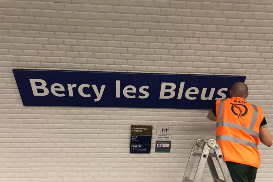 The six stations were renamed on Monday morning: RATP