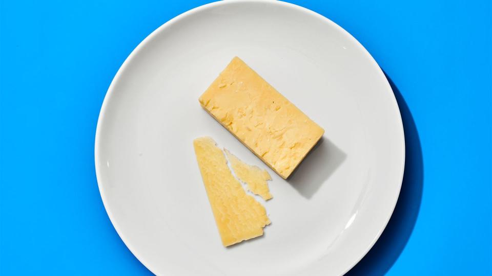 a plate of cheese