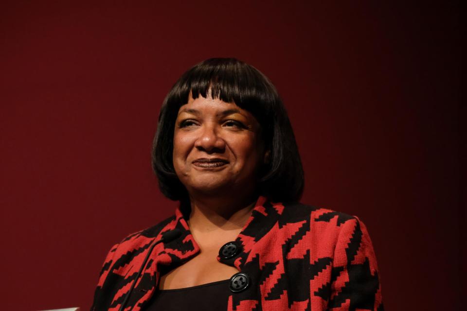 Diane Abbott apologised for drinking a mojito on an Overground train (Ian Forsyth/Getty Images)