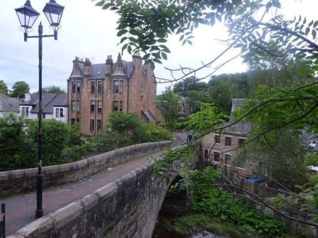 The bridge in Linn Park in Glasgow which Chino plunged from (PDSA/PA)