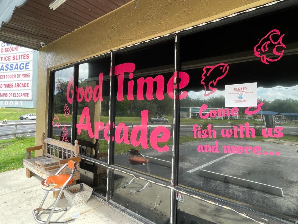 The now shuttered Good Time Arcade.