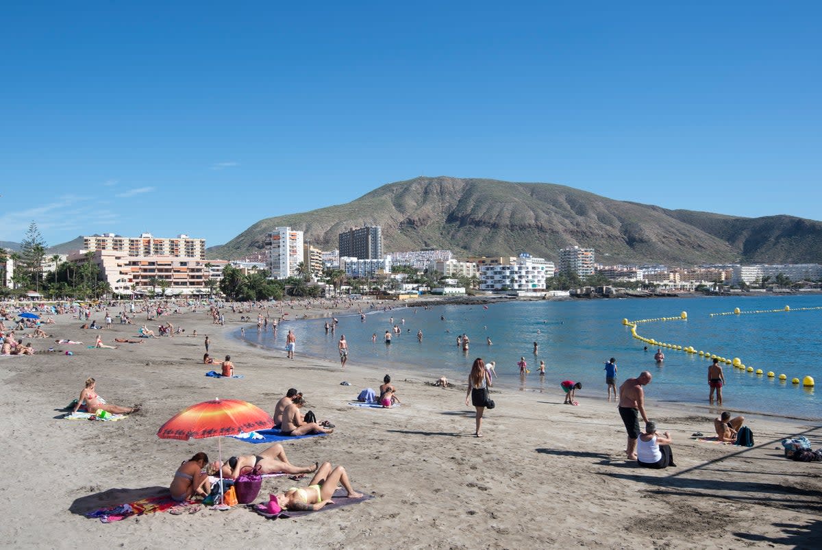 The incident happened at a hotel in Los Cristianos (pictured) in Tenerife (PA Archive)