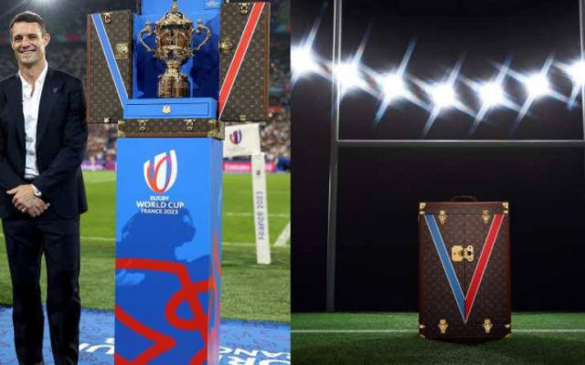路易威登為2023年法國世界盃橄欖球賽事，製作了超吸晴的官方冠軍硬箱獎盃！