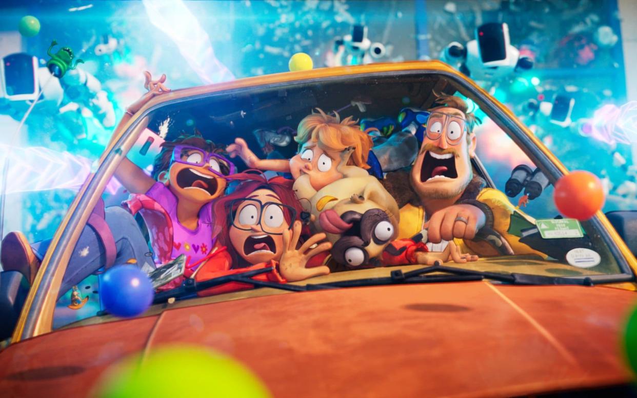 The visual style of this new animation is a zany triumph, writes Robbie Collin - Netflix