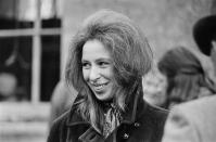 <p>Princess Anne, sporting a voluminous hairstyle at the Badminton Horse Trials in South Gloucestershire.</p>