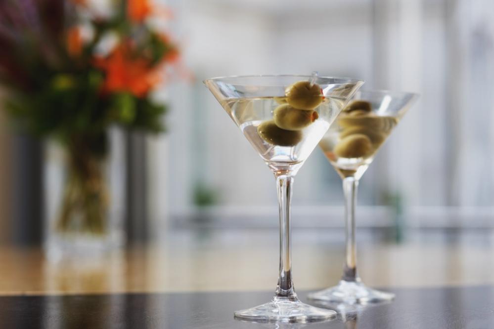 Kook Stemless Martini Glasses, Set of 6, 8 Oz, Clear