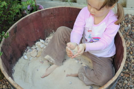 Wine Barrel Sandbox