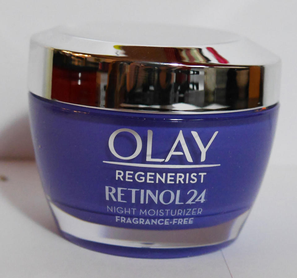 As for retinols, Saedi recommends the Oil of Olay Regenerist line and Skinceutical retinol cream. &lt;br&gt;&lt;br&gt;<br /><a href="https://www.olay.com/regenerist-retinol-24-night-facial-moisturizer-fragrance-free"><strong>Oil of Olay Regenerist Retinol24﻿</strong></a><strong>, $39</strong>