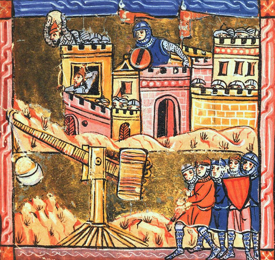 'While Christ and his saints were asleep': medieval miniature depicting 12th-century siege warfare