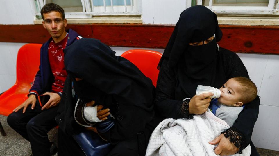 A Palestinian boy is bottle-fed at Abu Yousef al-Najjar hospital, while Gaza residents face crisis levels of hunger and soaring malnutrition, in Rafah in the southern Gaza Strip January 24, 2024. REUTERS/Ibraheem Abu Mustafa (Ibraheem Abu Mustafa/Reuters)