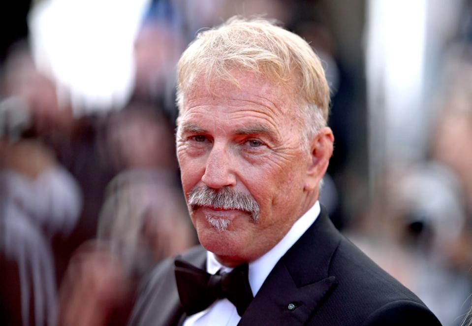 Kevin Costner attends the ‘Horizon: An American Saga' Red Carpet at the 77th annual Cannes Film Festival (Getty Images)