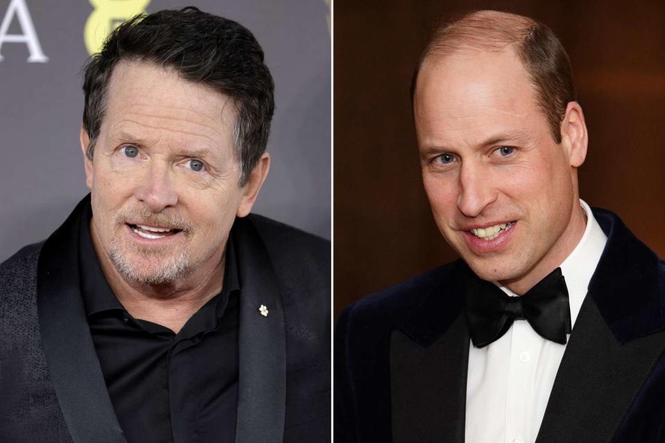 <p>Getty (2)</p> Michael J. Fox; Prince William