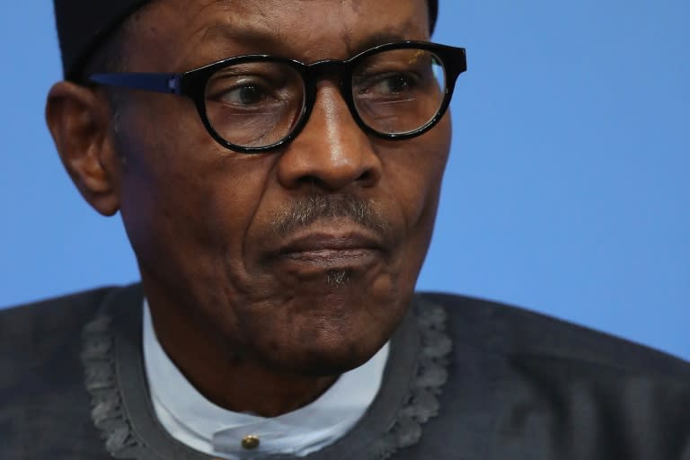 Nigerian President Muhammadu Buhari, pictured on May 12, 2016, says Abubakar Shekau has been "edged out" of Boko Haram