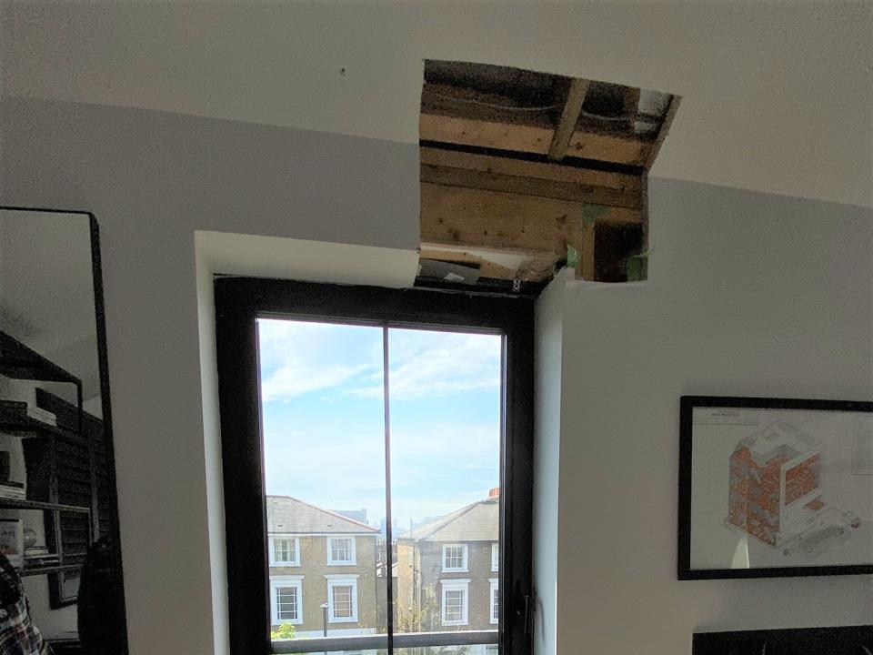 A fault inside a flat in Agar Grove. (SWNS)