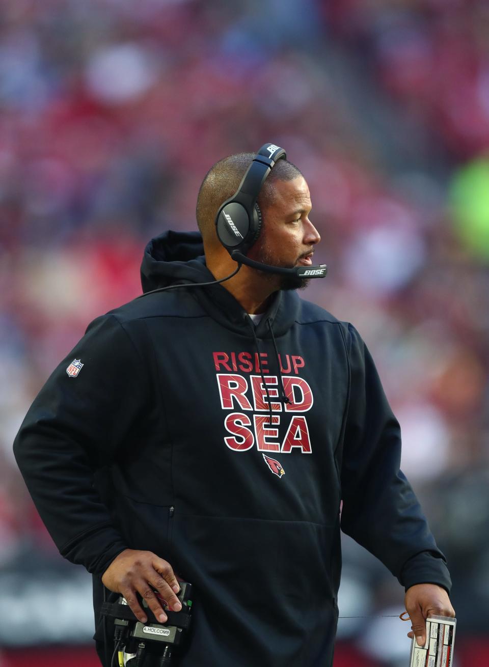 Dec 23, 2018; Glendale, AZ, USA; Arizona Cardinals defensive coordinator Al Holcomb against the Los Angeles Rams at State Farm Stadium. Mandatory Credit: Mark J. Rebilas-USA TODAY Sports