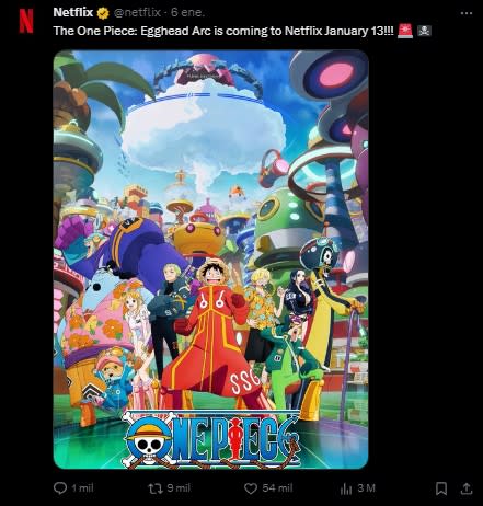 One Piece: Egghead llegará este mes a Netflix