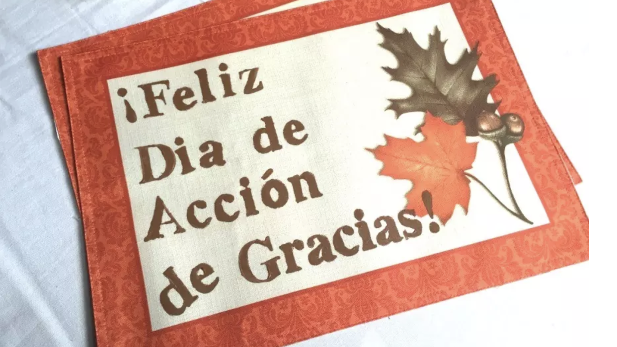 spanish language thanksgiving placemats