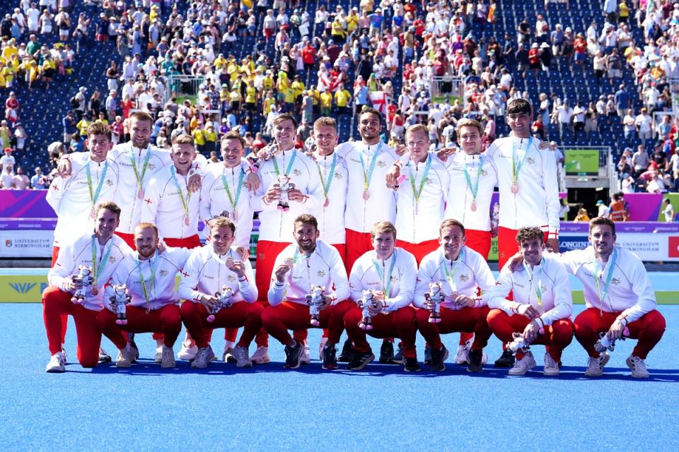 England’s men’s hockey team went home with a bronze medal (Martin Rickett/PA) (PA Wire)
