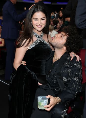 Selena Gomez (left) and Benny Blanco at the 2024 Emmys