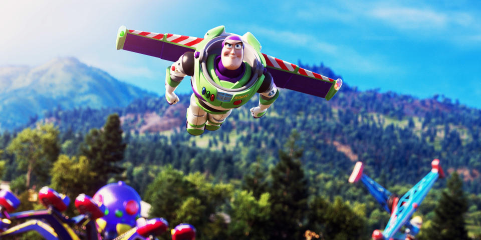 Buzz Lightyear takes flight in 'Toy Story 4' (Photo: Walt Disney Studios Motion Pictures / courtesy Everett Collection) 