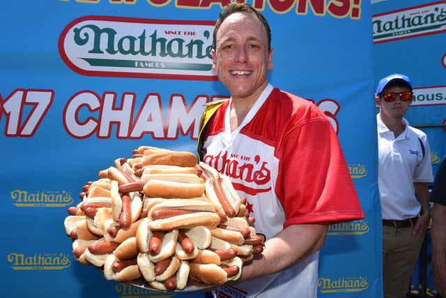 Joey Chestnut returned to defend his title at the 2023 Nathan's Annual Hot Dog Eating Contest.