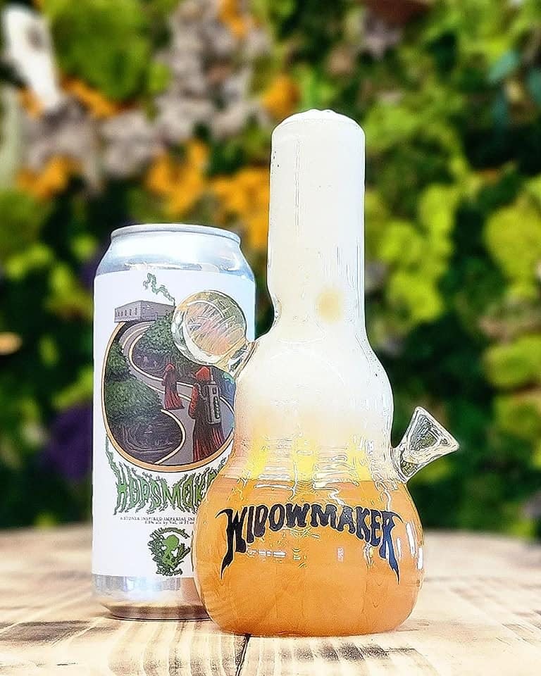 Widowmaker Brewing in Braintree released a bong beer glass to go along with its terpenes IPA.