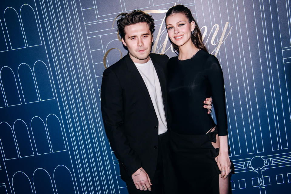 Brooklyn Peltz Beckham and Nicola Peltz Beckham at the grand-reopening of the Landmark, Tiffany & Co.'s flagship store, held at Tiffany & Co. on April 27, 2023 in New York City. (Photo by Nina Westervelt/Variety via Getty Images)