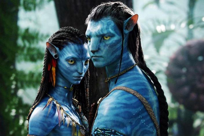 Sam Worthington and Zoe Saldana in Avatar, 2009. (Alamy )