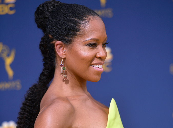 2018: Regina King's Updo