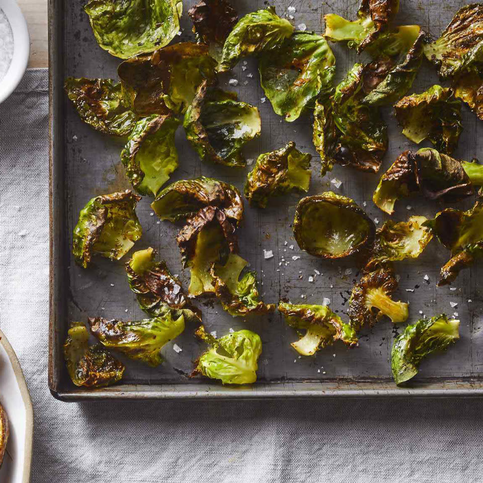 Chili-Lime Brussels Sprout Chips