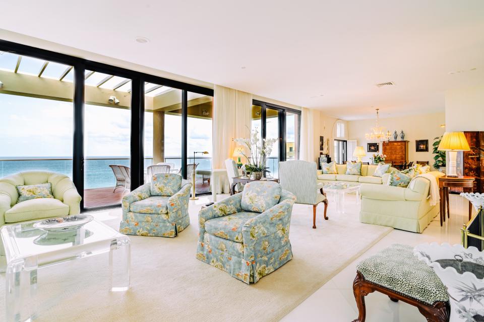 With a broad balcony and wide ocean views, Penthouse 4S in the south building at 2 N. Breakers Row sold for a recorded $17.68 million in November 2021, setting a condo price in Palm Beach. Agent Christopher Deitz of Compass Florida represented the seller, while agent 
Alison Newton of Douglas Elliman Real Estate handled the buyers’ side.
