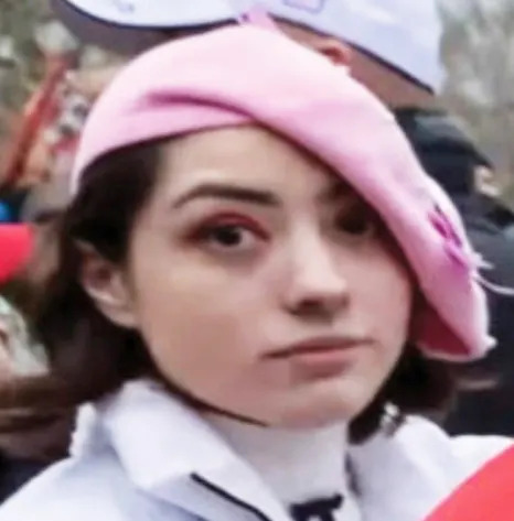 Jennifer Vargas outside the Capitol on Jan. 6, 2021. (U.S. District Court for Washington, D.C.)