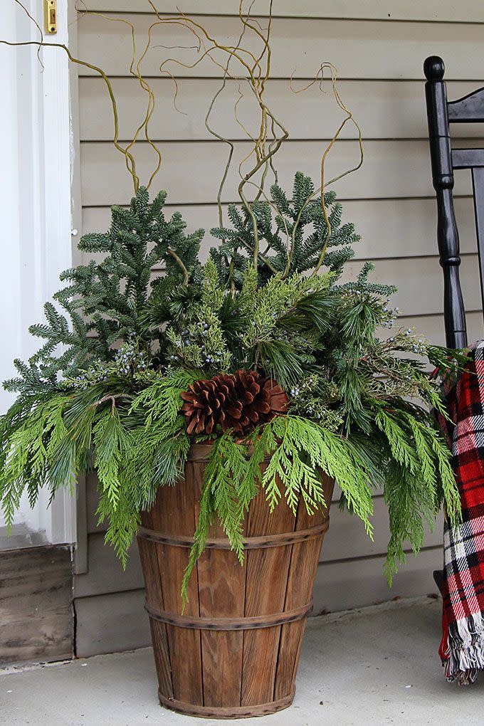 DIY Christmas Planters