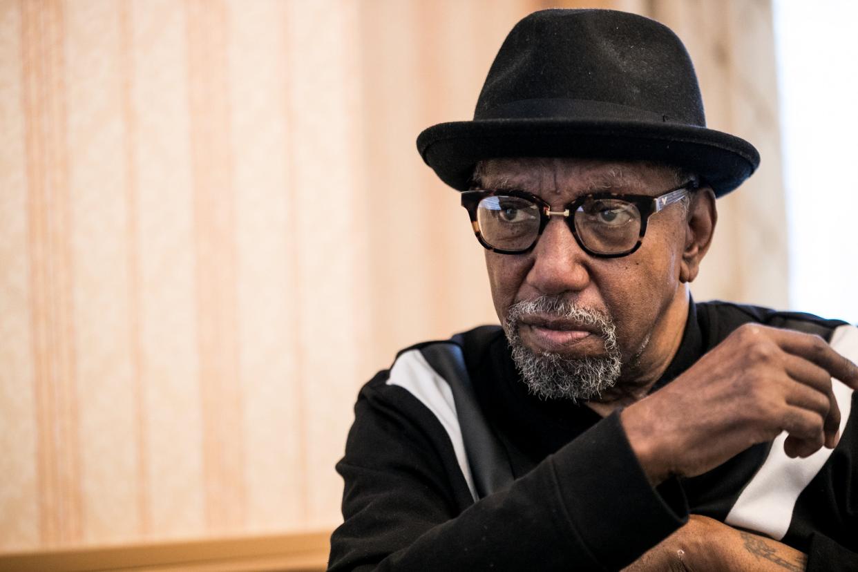 Former Motown singer/songwriter Barrett Strong is photographed at his home in Woodland Hills, Calif., on Jan. 14, 2019.