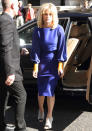 Alice Eve worked spring's hottest colour, Cobalt Blue, in London. <br><br>[WENN]