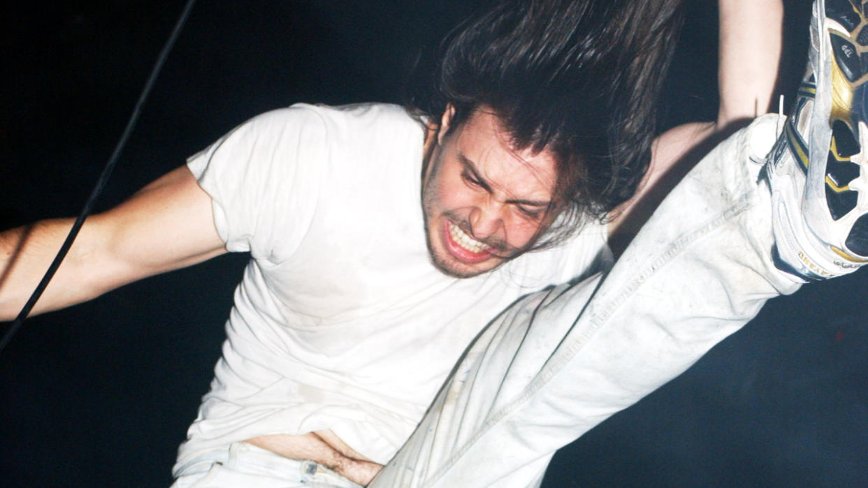  Andrew WK on stage in 2002. 