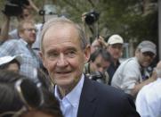 Victim lawyer Sigrid David Boies leaves after a hearing at Manhattan Federal Court, Monday July 8, 2019, in New York, for financier Jeffrey Epstein, was arrested in New York on sex trafficking charges. (AP Photo/Bebeto Matthews)