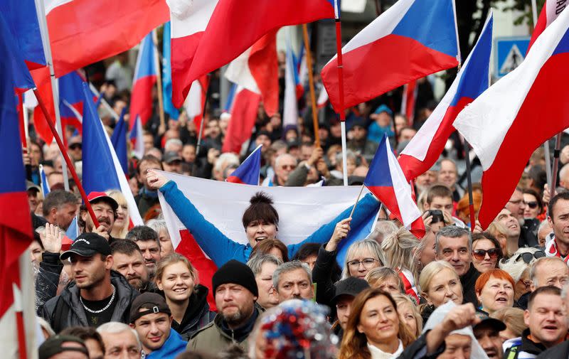 Anti-government protest in Prague