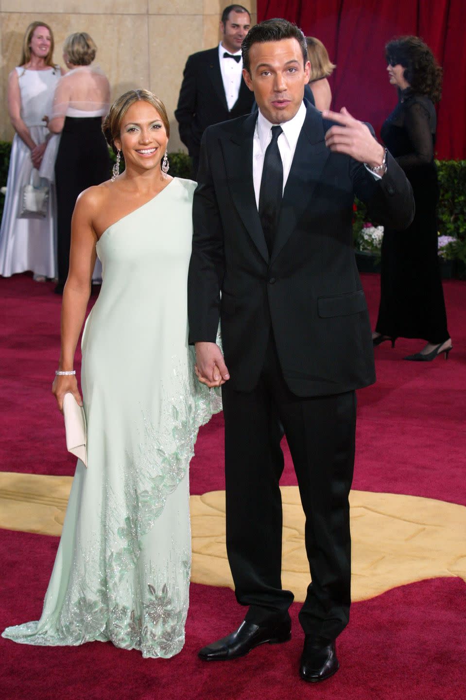 jennifer lopez and ben affleck during the 75th annual academy awards arrivals at the kodak theater in hollywood, california, united states photo by dan macmedanwireimage